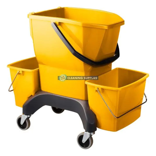 Oates Easy Ergo Mop Bucket 25 Ltr Twin in Yellow - 165480 / IW-100Y