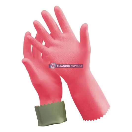 Oates Silver Lined Rubber Gloves size 7 - 165821 / R-88-7