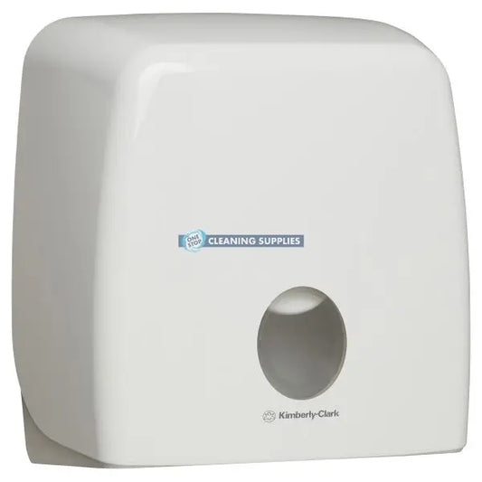 Kimberly Clark 70260 Aquarius Toilet Paper Dispenser For Jumbo Roll Toilet Paper, Single Roll, Commercial Toilet Paper Dispenser, White Abs Plastic, Lockable, Compatible With 4781, 4782, 5748 & 5749 Codes