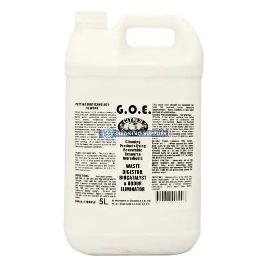 Citrus Resources GOE Natural Waste Digester and Odour Eliminator 5 Litre - CHCR-11015A